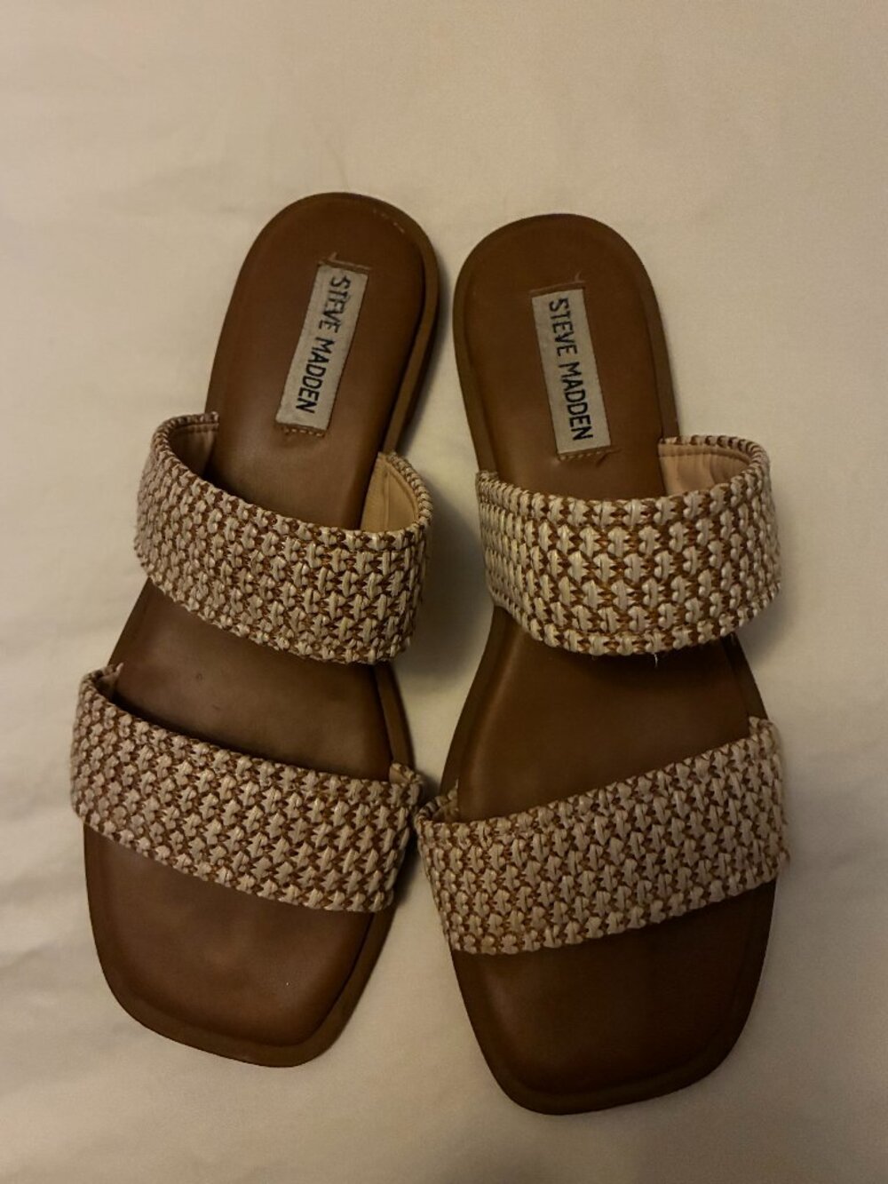 Steve Madden slip on sandals - size 8